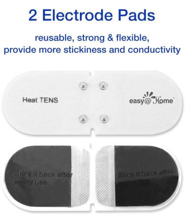 Easy Home Heat TENS Unit | FSA Eligible Pain Management & Muscle Stimulator | Large Backlit Display - Buy Online on GoSupps.com