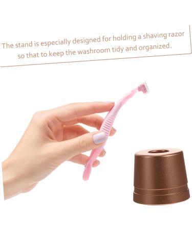 Buy Minkissy 2-Pack Razor Holder & Shaving Brush Stand - Aluminum Portable Men s Shaver Holder in Ros Gold - Buy Online on GoSupps.com