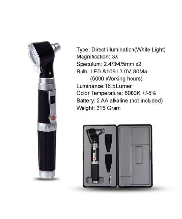 Bysameyee Mini Ear Otoscope | LED Light | Magnification Diagnostic Tool for Ear Health | Ideal for Doctors, Nurses, Adults, Kids, Babies, Elderly, Pets - Buy Online on GoSupps.com