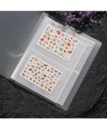Nail Art Sticker Storage Book - 2 Pack, 160 Slots - DIY Nail Art Decals Organizer - Buy Online on GoSupps.com