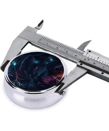 Girl in The Dream Round Pill Box - 3 Compartment Portable Organizer for Travel & Purse - Buy Online on GoSupps.com