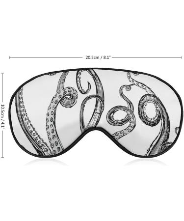 Hand Drawn Tentacles Sleep Mask - Adjustable Eye Shade for Light Blockage | Cute Sleep Mask for Men & Women - Buy Online on GoSupps.com