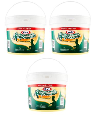 Italian Gourmet E.R. Kraft Gastronomica Set of 3 Gluten-Free Creamy and Delicate Gravy Buckets 4950 ml