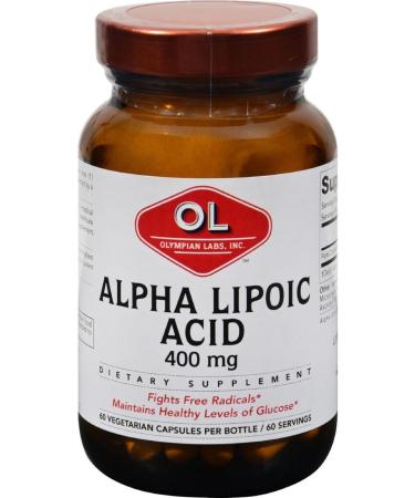 Olympian Labs Alpha Lipoic Acid 400mg 60 Capsule - Buy Online on GoSupps.com