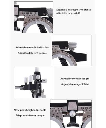 Tokilo Ultra-Light Adjustable Optometry Hearing Frame - Customizable for Astigmatism Perfect Fit for Pupil Gaps 48-80mm - Buy Online on GoSupps.com