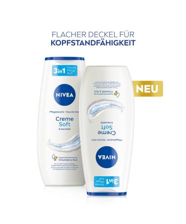 NIVEA Creme Soft Shower Gel 250ml - Moisturizing Body Wash New Version International Shipping - Buy Online on GoSupps.com