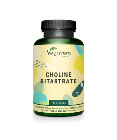 Choline Bitartrate 1400 mg | Biodisponibilit lev e | Detox Foie | 120 G lules | Vegan & Sans Additifs | Vegavero
