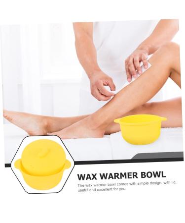 Frcolor Wax Melting Warmer - Silicone Shell for Face & Body | Portable 13.5x11.5cm Yellow Bowl for Skin Care - Buy Online on GoSupps.com