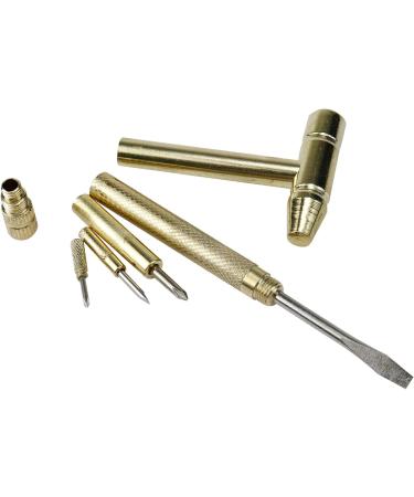 Faotup 1PCS Gold 6.10Inch Hammer with Screwdrivers - Mini Golden Hammer Tool for Crafts & Jewelry Making - Buy Online on GoSupps.com