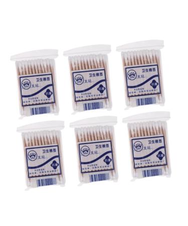 1000pcs Double Tipped Cotton Swab Cotton Tips Applicator Makeup Cotton Swab Reusable Swab Ear Cleaning Cotton Swab Microblading Swab Wooden Make up Cotton Stick