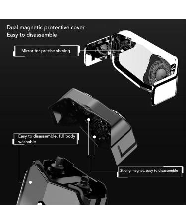 Beard Trimmer with Zinc Alloy Shell Dual Head Design Hair Clipper for Men Full Body Washable Travel Portable IPX7 Waterproof - Buy Online on GoSupps.com