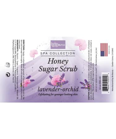 Lavender Orchid Exfoliating Sugar Body Scrub with Honey Nourishing & Smoothing Formula by BeBeauty - Buy Online on GoSupps.com