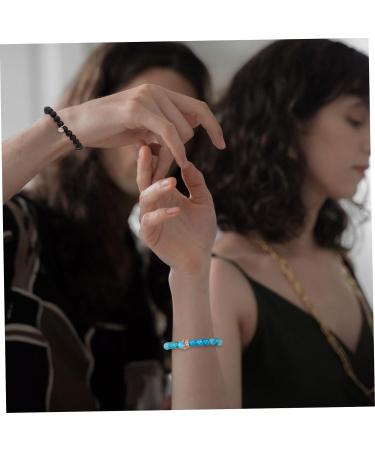 CALLARON 2 Pairs Matching Beaded His and Hers Magnetic for Couples Couple Distance Couples Wristbands Promise Mens Bangle Bracelet Valentine's Day Gift Alloy Wrist Chain Lovers Crown 7x6.5cmx5pcs As Shownx5pcs - Buy Online on GoSupps.com