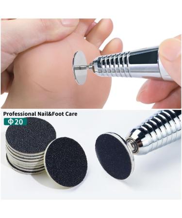 TQUXNGA 15/20/25mm Sanding Paper with Metal Disk Shaft Pedicure Tool Foot Dead Skin Remover Feet Care Salon Manicure Tools Plane 25mm - Buy Online on GoSupps.com