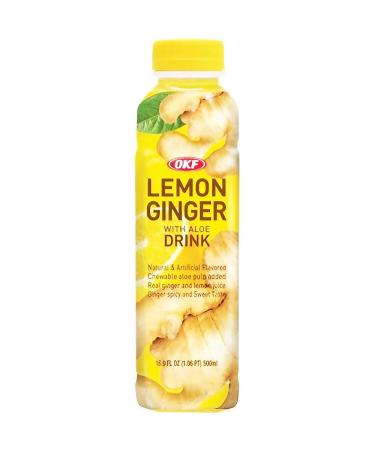 rumarkt rumarkt OKF Aloe Vera King Pack of 20 Lemon and Ginger Drinks 20 x 500 ml