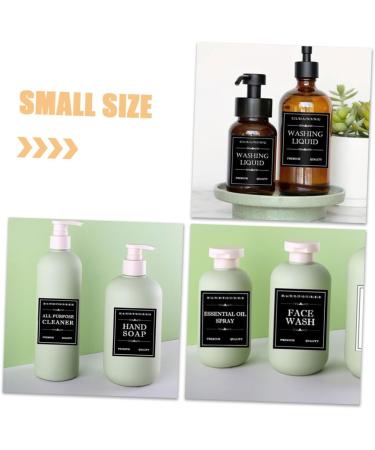 Beavorty 12 Sheets Dispensing Bottle Label Nail Sticker Waterproof Stickers Skincare Tag Self Adhesive Labels Stickers Bathroom Sticker Bathroom Labels Stickers Pvc Self-adhesive 8.00X7.00X0.10CM Black - Buy Online on GoSupps.com