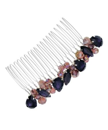 DOITOOL real hair side fringe wedding hair accessories for brides wild comb headgear hair Hair up hair combs European and American Hair piece diamond diamond hair accessories