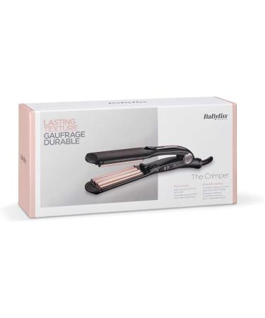 BaByliss The Crimper Crimping Iron - 10 Temperature Settings up to 210 C Automatic Switch-off Pink Black 2165CE - International Shipping Available - Buy Online on GoSupps.com