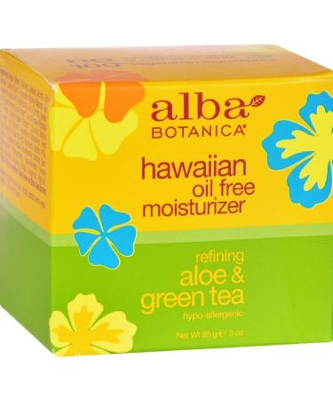 Alba Botanica Hawaiian Oil-Free Moisturizer Refining Aloe & Green Tea 3 Ounce Pack of 1 Aloe & Green Tea 3 Ounce (Pack of 1)