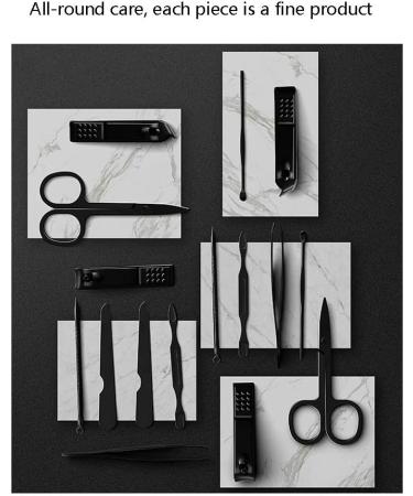 Nail Clippers Set Stainless Steel Fingernail Clippers Ultra Sharp Sturdy Nail Cutter with Nail File Used Men and Women (Color : Black) - Buy Online on GoSupps.com