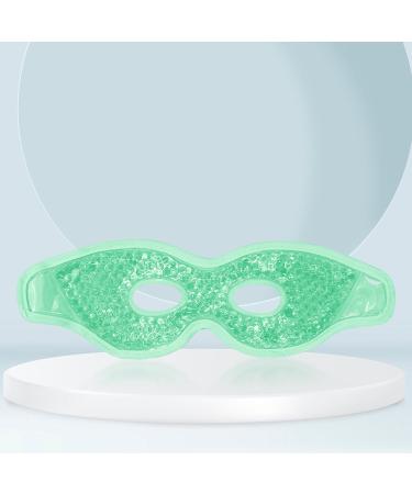 Harilla Cold Cooling Eye Mask with Eyelashes - Soothing Hot & Cold Compress for Sleep Relaxation & Eye Care - Green - Buy Online on GoSupps.com