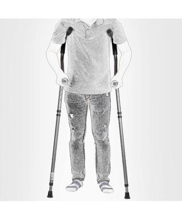 Underarm Crutches Adult Crutches for Men and Women Foldable Walking Crutches with Double Shock Absorber for The Elderly and The Disabled 127 decorate Lucky Star Selfless dedication 108 - Buy Online on GoSupps.com