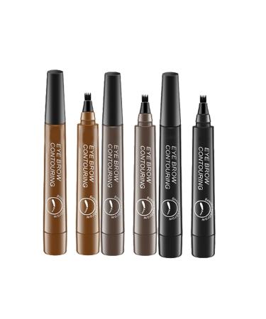 Glow Tulip Eyebrow Pen Lacisonpen Microblading Eyebrow Glow Tulip Eyebrow Pen Glow Tulip Natural Eyebrow Pen 4 Tip Microblade Eyebrow Pen (MIXC)