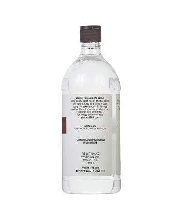 Watkins Pure Almond Extract 32 fl. oz. - Economy Sized | 1 Count (21903) - Buy Online on GoSupps.com