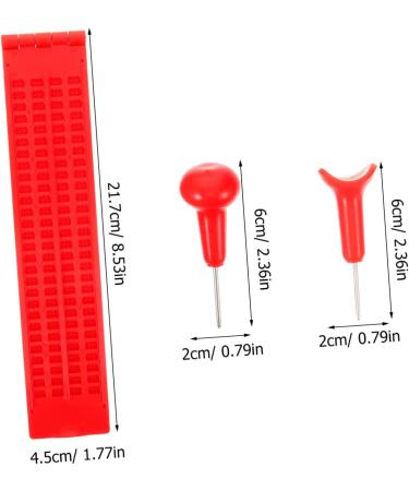 OHPHCALL Braille Writing Fingerboard 1 Set Braille Tablet Writing Pen Plastic Braille Writing Slate 22.00X4.50X0.50CM Red - Buy Online on GoSupps.com