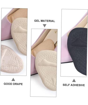 NOLITOY 5 Pairs Forefoot Pads & Cushions - Metatarsal Bunion & Half Foot Inserts for High Heels - Comfort Grip Gel Foot Care - Buy Online on GoSupps.com