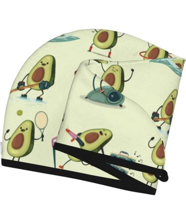 Hair Towel Wrap - Quick-Dry Turban with Button | Avocado Color for Gym & Home Use - Buy Online on GoSupps.com