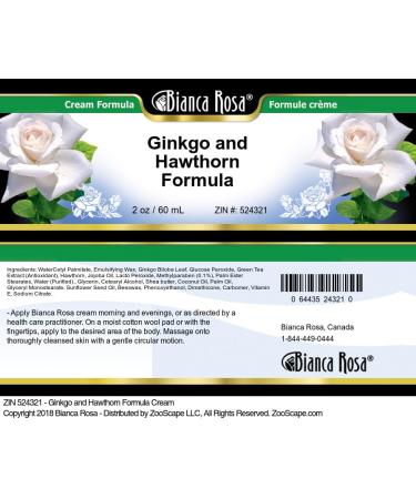 Bianca Rosa Ginkgo and Hawthorn Formula Cream (2 oz ZIN: 524321) - 3 Pack - Buy Online on GoSupps.com