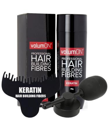 Fibres capillaires la k ratine pour cheveux clairsem s dissimule instantan ment les zones effil es pour des cheveux plus pais Pour homme et femme 28 g plus optimiseur de ligne de