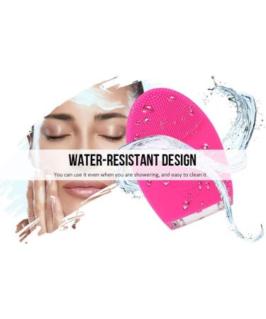 QGT Mini Electric Face Cleansing Brush Rechargeable Silicone Facial Cleansing Deep Pore Cleaning Water-Resistant Vibrating Massager(Rose Red) (Color : Rose Red) - Buy Online on GoSupps.com