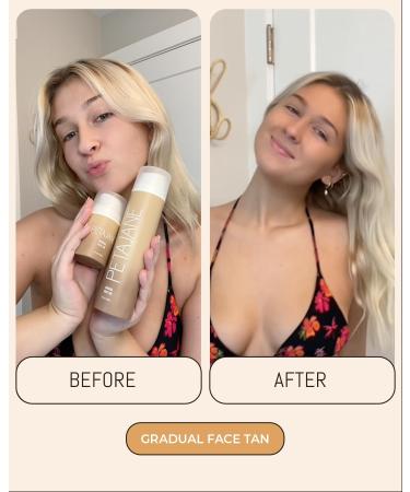Peta Jane Gradual Tanning Face Lotion | Gentle Buildable Streak-Free Glow | Vegan Non-Toxic Cruelty-Free Hydrating Natural Finish No Fake Tan Smell 1.7 Fl Oz - Buy Online on GoSupps.com