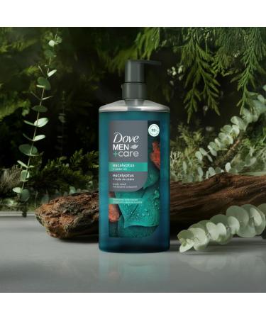 DOVE MEN + CARE Body Wash Eucalyptus & Cedar Oil Plant-Based Moisturizing Body Wash for Men 26oz - Buy Online on GoSupps.com
