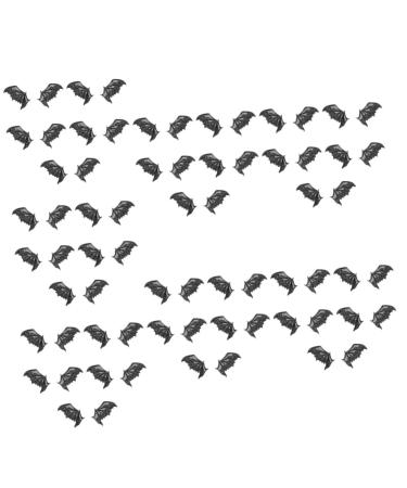FRCOLOR 35 Pairs Diy Material Gothic Barrettes for Black Clips for Hair Bat Wing Barrette Wing Clips Halloween Decor Bat Wing Headband Diy Lip Gloss Alloy Non-slip