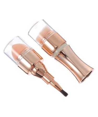 minkissy 1pc 4 in 1 Makeup Brush Eyeshadow Brush Bronzer Round Powder Brush Foundation and Powder Brush Liquid Foundation Brush Good Travel Plastic Eyeliner Brush Dropshipping