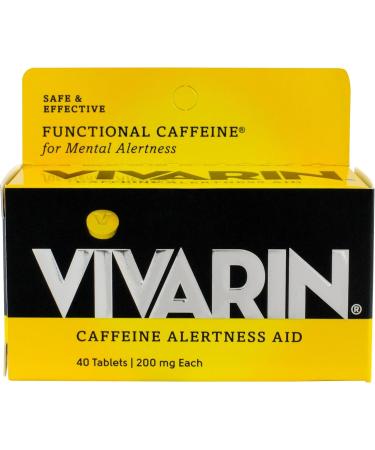 Vivarin Caffeine Alertness Aid 200mg Tablets - 40 Tablets Pack of 2