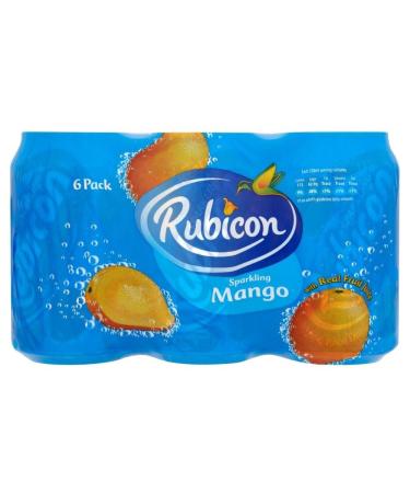 Rubicon Rubicon Sparkling Mango (6 x 330 ml) - Pack of 2