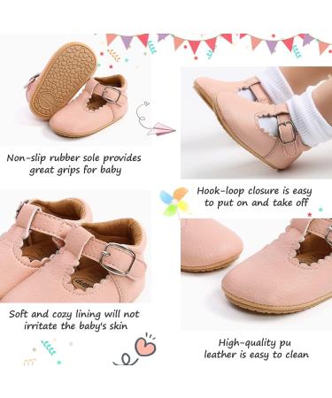Infant Oxford Shoes | Boys Girls Lace-Up Anti-Slip Trainers | Soft Rubber Sole | Toddler First Walking Sneakers 0-6 Months | Pink - Buy Online on GoSupps.com