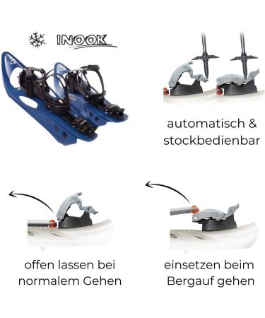 Inook AXM Snowshoes with Climbing Aid | EU Sizes 36-47 | Adjustable Snowshoe Set with Carrying Bag | Patented Features for Ultimate Performance - Buy Online on GoSupps.com