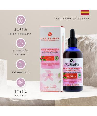 100% Organic Pure Rosehip Oil 100ml - Cold Pressed for Stretch Marks Scars & Anti-Aging Benefits - Buy Online on GoSupps.com