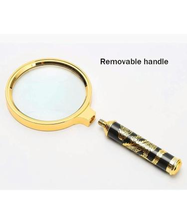 Portable Magnifier Hd Portable Magnifier Folding Gold Plated Case + Optical Glass + Abs Case Handheld Magnifier for Maps Tasks Survey Reading 10X Rea Full of Stars - Buy Online on GoSupps.com