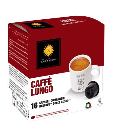 BEST ESPRESSO x48 Caf Long Lungo Capsules compatible with Dolce Gusto