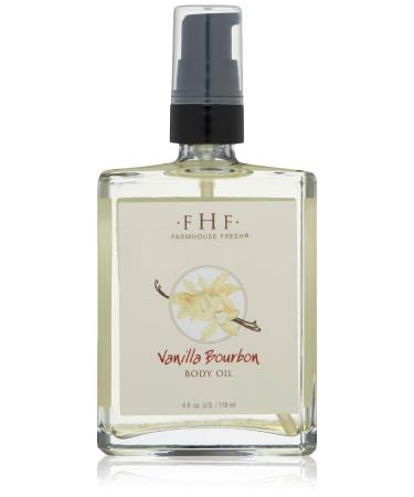 FarmHouse Fresh Vanilla Bourbon Body Oil, Vanilla Bourbon, 4 Fl Oz - Buy Online on GoSupps.com