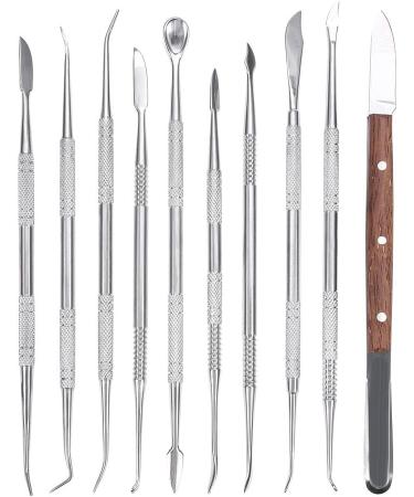 10pcs/Set Dental Wax Sculpture Tool Dentist Wax Sculpture Set Wax Sculpture ToolPortable Stainless Steel Dentist Dental Wax Sculpture Teeth Tool Set Kit - Buy Online on GoSupps.com