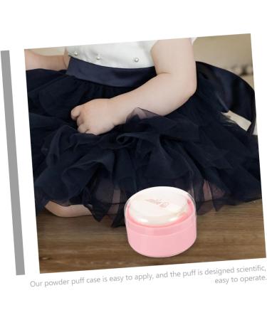 FRCOLOR Box Body Powder Puff Box Powder Puffs for Loose Powder Body Powder Puff Container Empty Powder Puff Holder Small Powder Puff Container Baby Plastic Portable Dry Puff - Buy Online on GoSupps.com