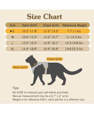 VavoPaw Cat Harness and Leash Set for Walking Adjustable Kitten Vest Harness with Reflective Strip Breathable Mesh Escape Proof Soft Pet Safety Vest for Cats Kittens Puppies S Grey Small Gray - Buy Online on GoSupps.com