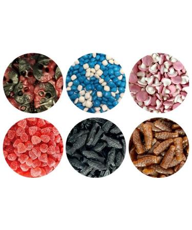 Pick & Mix Goodie Box - The Ideal Scandinavian Gift - A Selection of Favorites Scandi Sweets - 6x150g